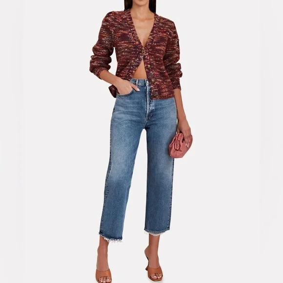 AGOLDE 90’s Crop Mid-Rise Loose Straight Jeans - Oblique - Size 28 - Sold Out! - Picture 2 of 6